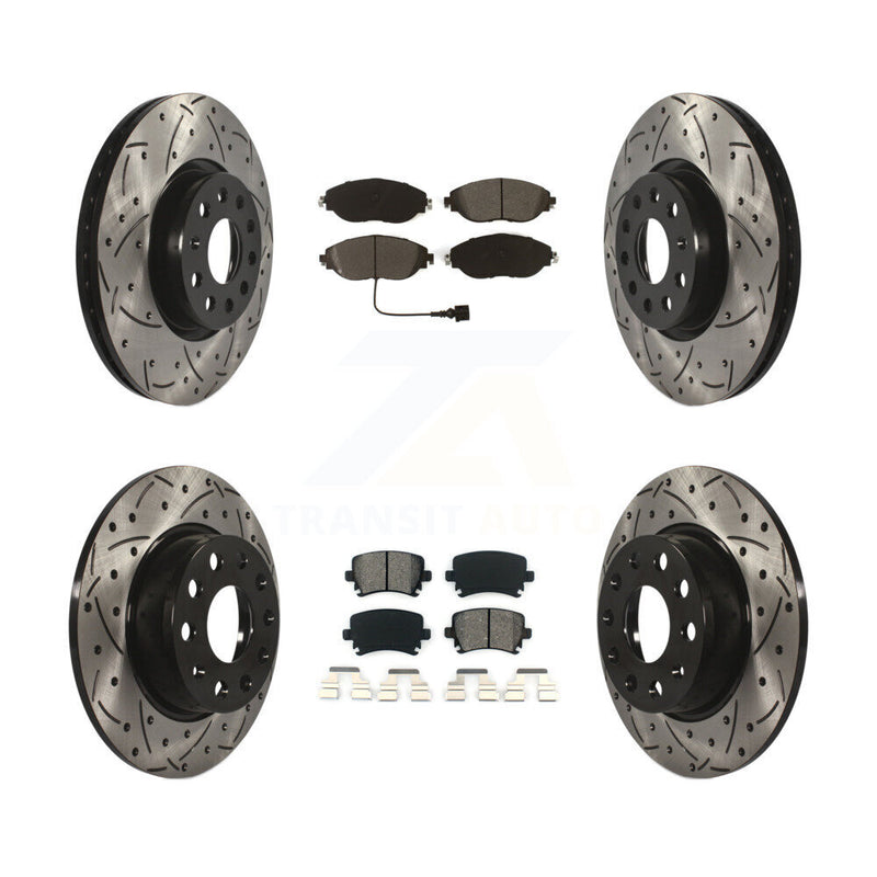 Transit Auto KDS-100628 Disc Brake Kit for 2015 Volkswagen GTI - Front and Rear