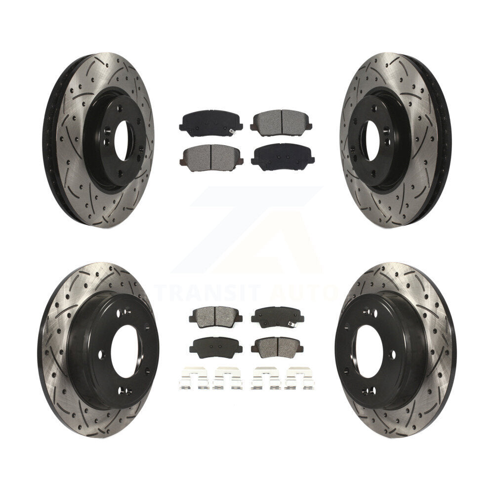 Transit Auto KDS-100629 Disc Brake Kit for 2017 Kia Forte Koup - Front and Rear