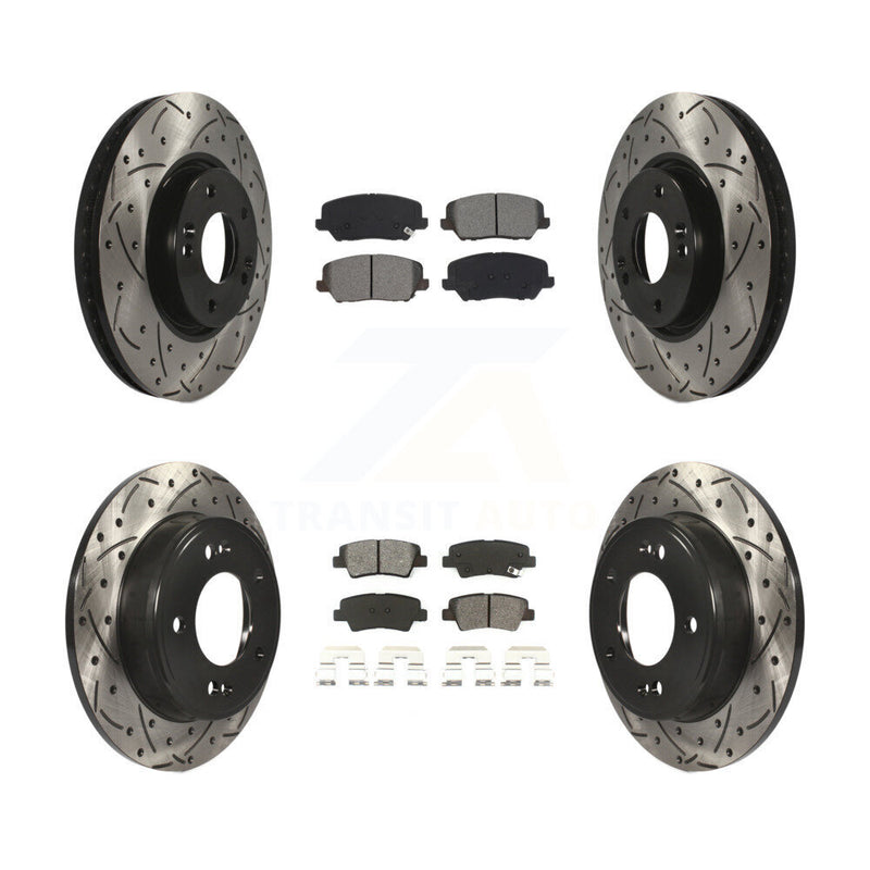 Transit Auto KDS-100629 Disc Brake Kit for 2017 Kia Forte Koup - Front and Rear