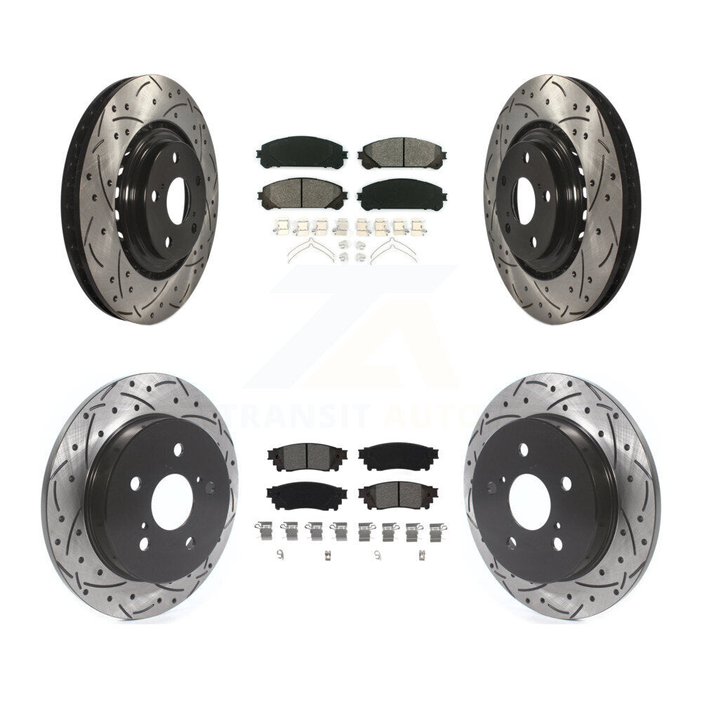 Transit Auto KDS-100632 Disc Brake Kit for 2015-2021 Lexus NX300, Lexus NX200t, Lexus NX300h - Front and Rear