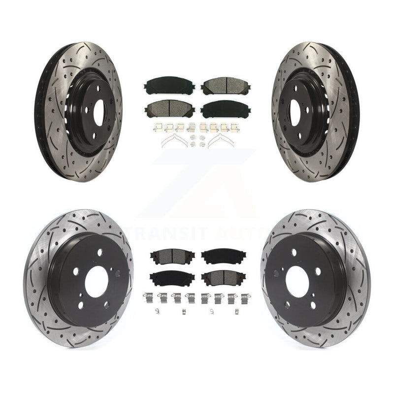 Transit Auto KDS-100632 Disc Brake Kit for 2015-2021 Lexus NX300, Lexus NX200t, Lexus NX300h - Front and Rear