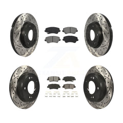 Transit Auto KDS-100633 Disc Brake Kit for 2016-2017 Kia Forte Koup, Hyundai Elantra GT - Front and Rear