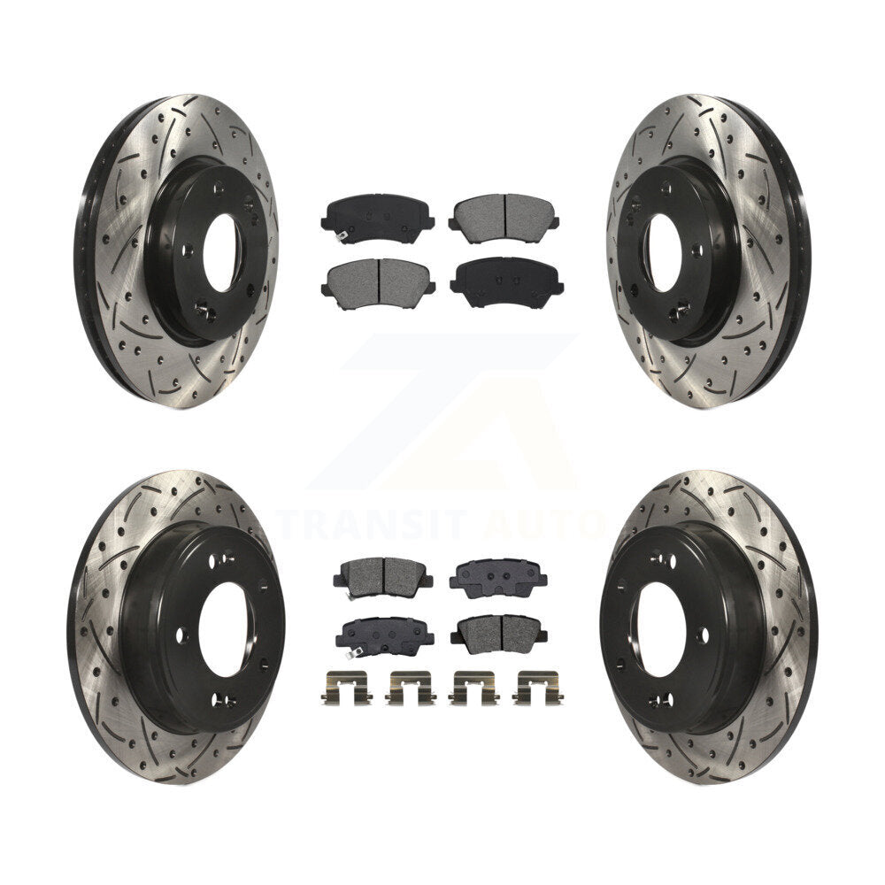Transit Auto KDS-100634 Disc Brake Kit for 2016-2018 Hyundai Elantra GT, Kia Forte and More - Front and Rear