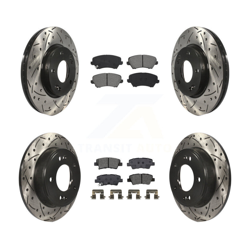 Transit Auto KDS-100634 Disc Brake Kit for 2016-2018 Hyundai Elantra GT, Kia Forte and More - Front and Rear