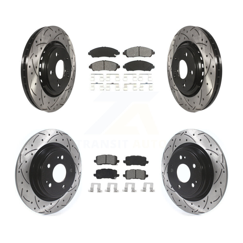 Transit Auto KDS-100637 Disc Brake Kit for 2017-2020 Acura MDX - Front and Rear