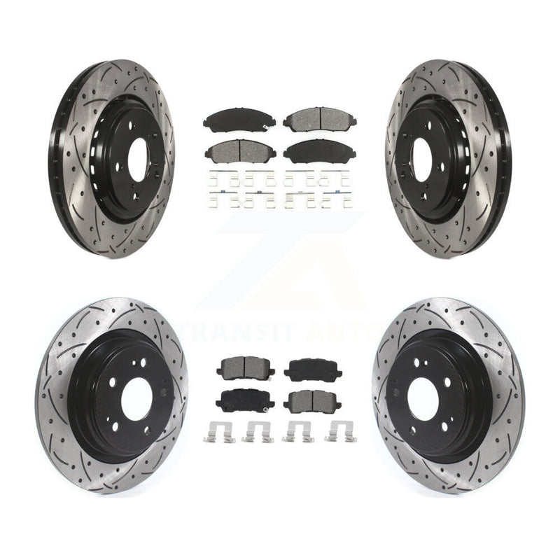 Transit Auto KDS-100637 Disc Brake Kit for 2017-2020 Acura MDX - Front and Rear