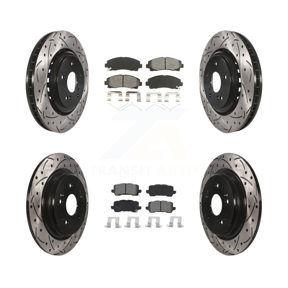 Transit Auto KDS-100638 Disc Brake Kit for 2015-2020 Acura TLX - Front and Rear