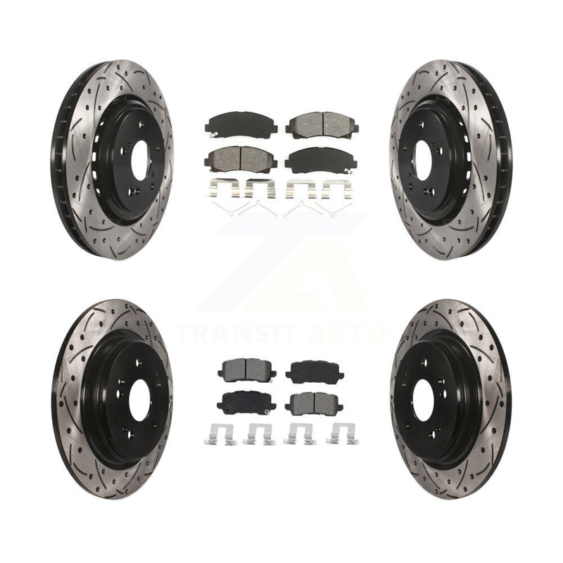 Transit Auto KDS-100638 Disc Brake Kit for 2015-2020 Acura TLX - Front and Rear