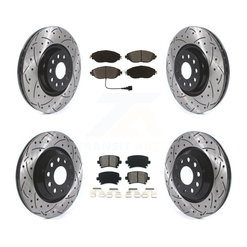 Transit Auto KDS-100639 Disc Brake Kit for 2018-2021 Volkswagen GTI - Front and Rear