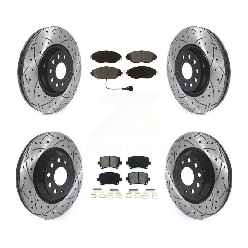 Transit Auto KDS-100639 Disc Brake Kit for 2018-2021 Volkswagen GTI - Front and Rear