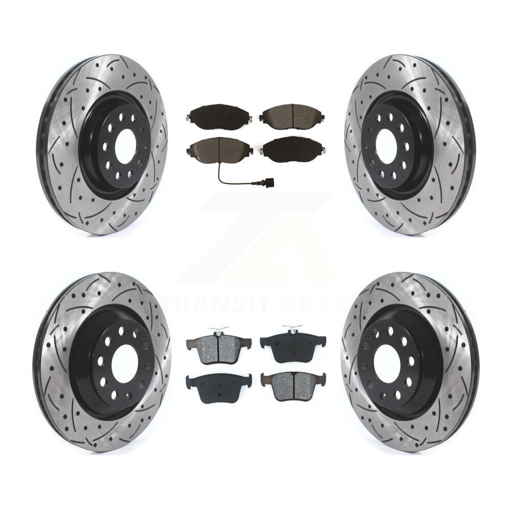 Transit Auto KDS-100640 Disc Brake Kit for 2015-2022 Volkswagen Arteon, Audi A3 Quattro and More - Front and Rear