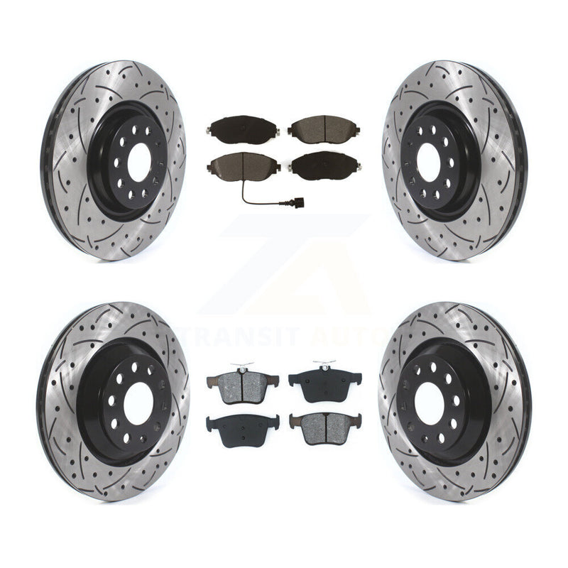 Transit Auto KDS-100640 Disc Brake Kit for 2015-2022 Volkswagen Arteon, Audi A3 Quattro and More - Front and Rear