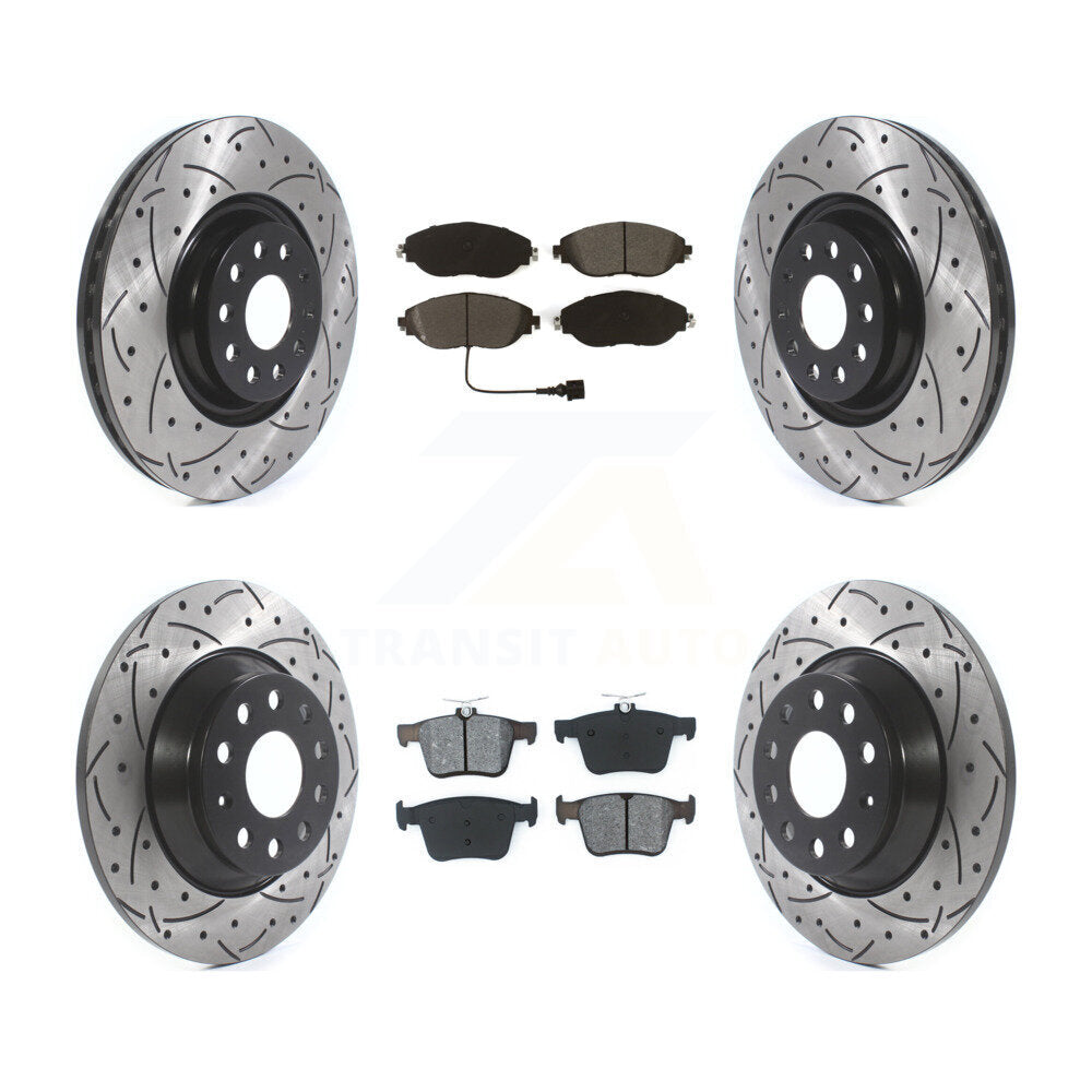 Transit Auto KDS-100641 Disc Brake Kit for 2018-2022 Volkswagen Jetta, Volkswagen Tiguan - Front and Rear