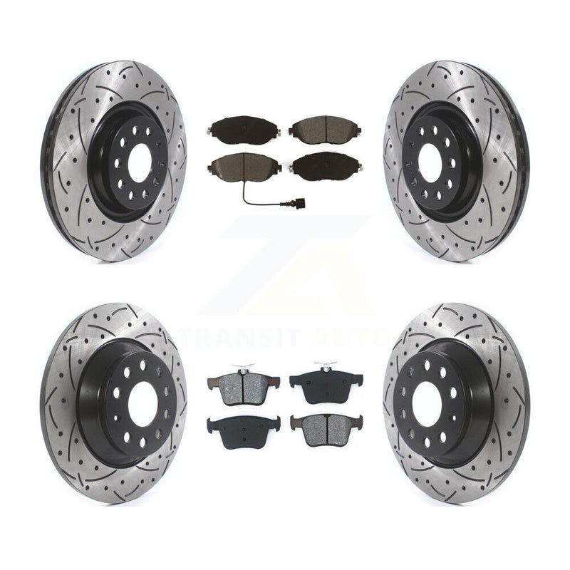 Transit Auto KDS-100641 Disc Brake Kit for 2018-2022 Volkswagen Jetta, Volkswagen Tiguan - Front and Rear