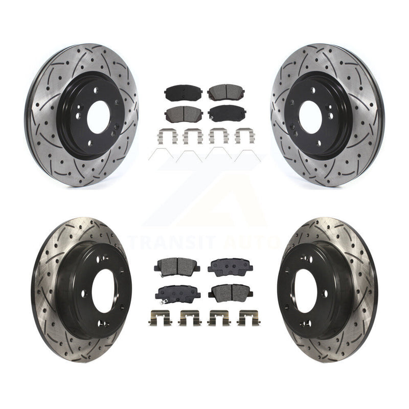 Transit Auto KDS-100642 Disc Brake Kit for 2021 Kia Forte5 - Front and Rear