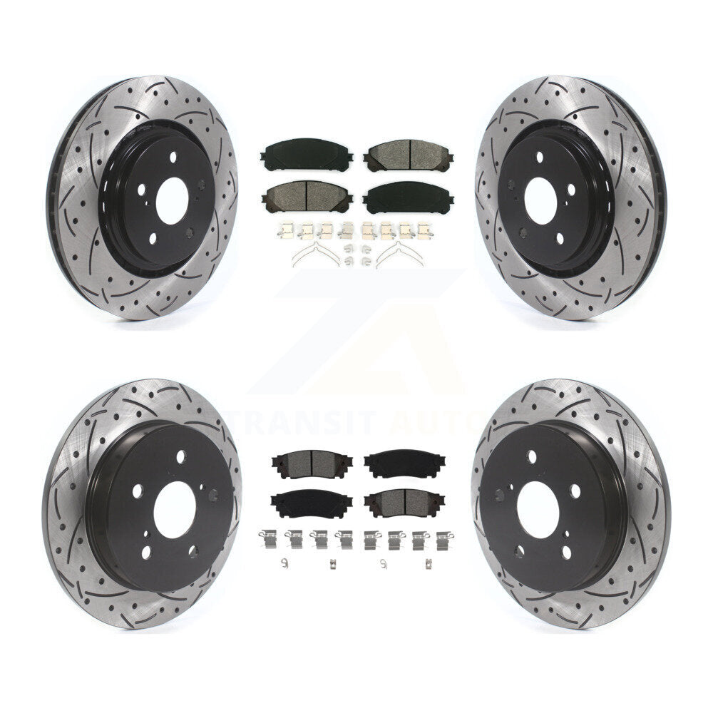 Transit Auto KDS-100644 Disc Brake Kit for 2020-2023 Toyota Camry, Toyota Avalon - Front and Rear