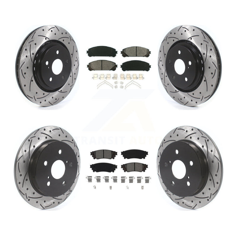 Transit Auto KDS-100644 Disc Brake Kit for 2020-2023 Toyota Camry, Toyota Avalon - Front and Rear