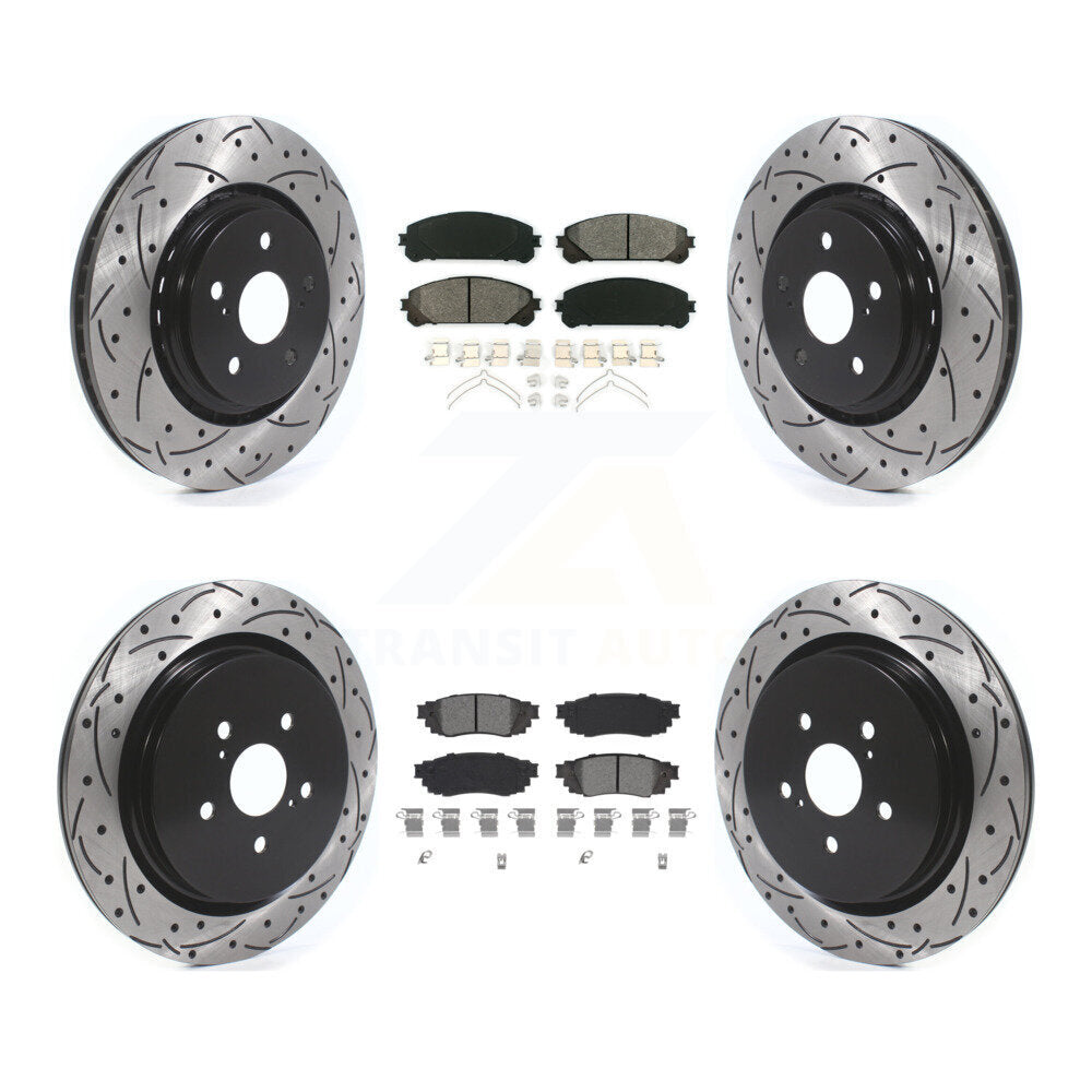 Transit Auto KDS-100645 Disc Brake Kit for 2016-2022 Lexus RX350, Lexus RX350L and More - Front and Rear