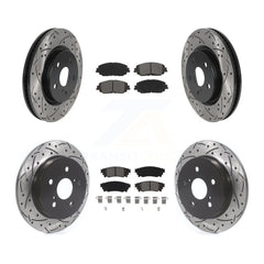 Transit Auto KDS-100646 Disc Brake Kit for 2018-2024 Toyota Camry, Lexus ES300h and More - Front and Rear