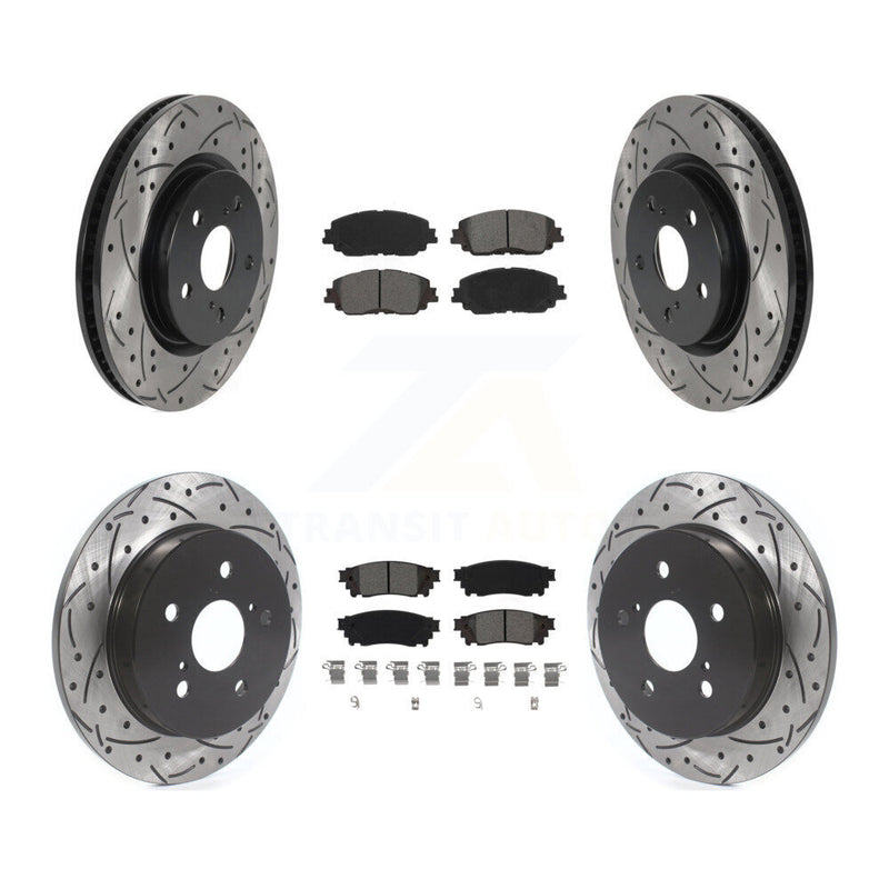 Transit Auto KDS-100646 Disc Brake Kit for 2018-2024 Toyota Camry, Lexus ES300h and More - Front and Rear