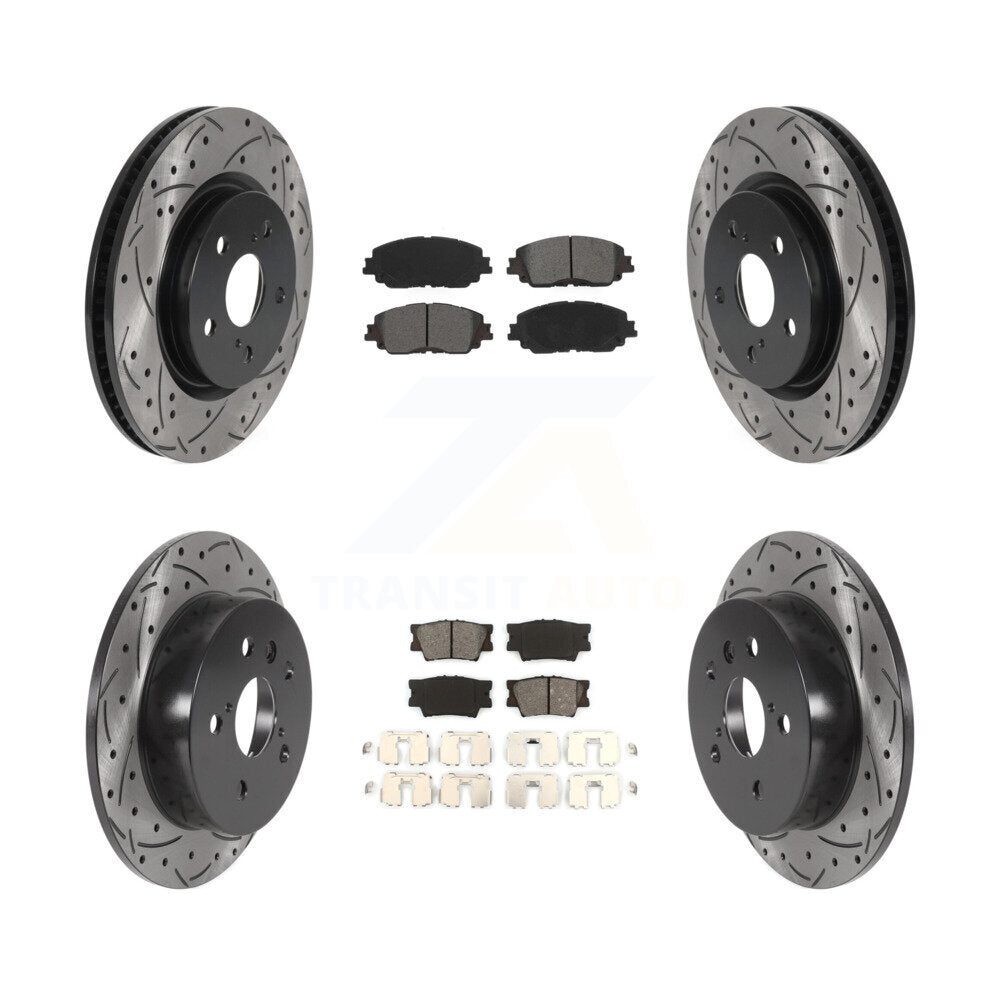 Transit Auto KDS-100647 Disc Brake Kit for 2018-2024 Toyota Camry - Front and Rear