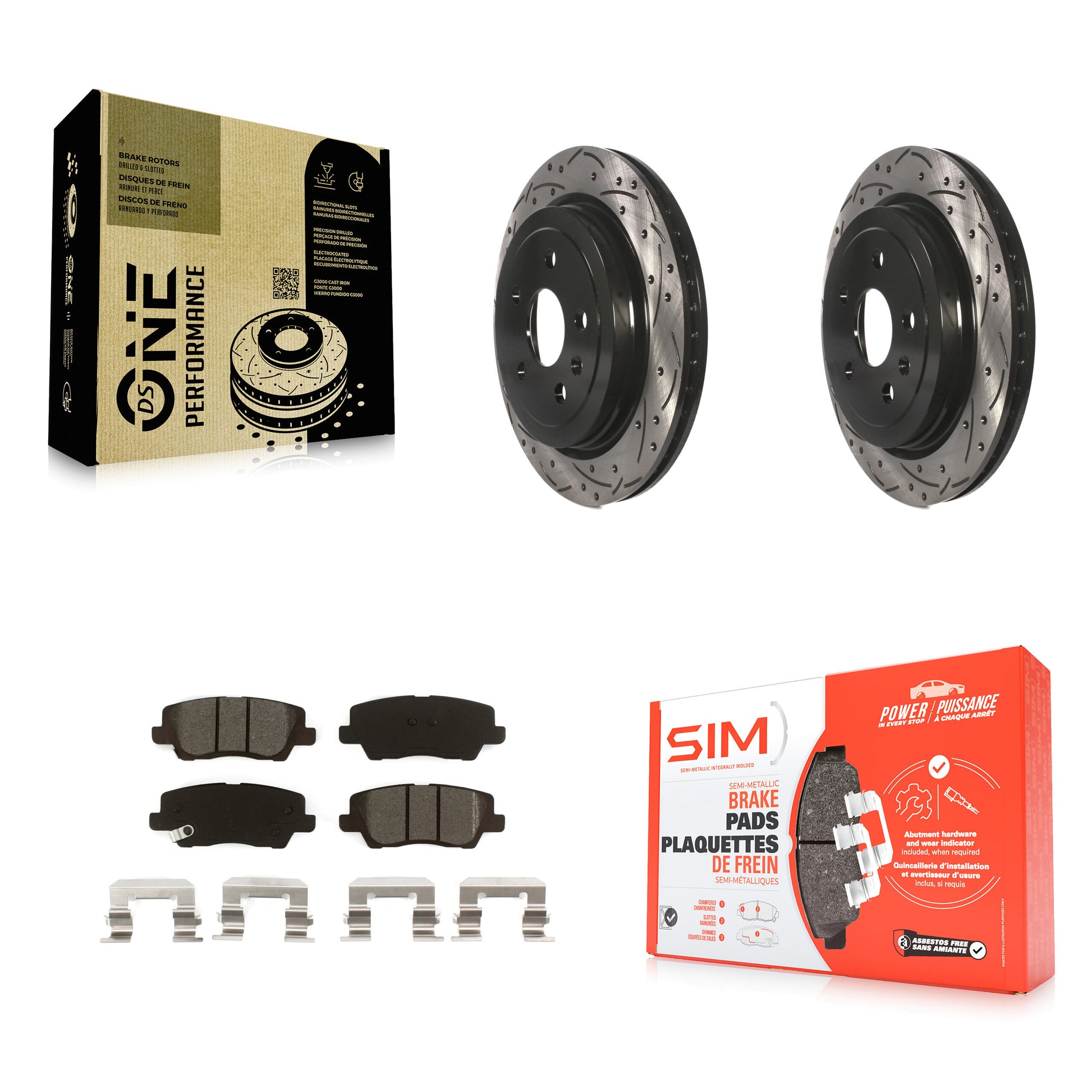 Transit Auto KDS-100649 Disc Brake Kit for 2015-2019 Cadillac CTS - Rear