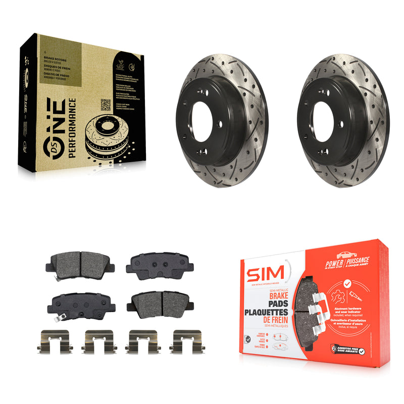 Transit Auto KDS-100654 Disc Brake Kit for 2016-2023 Kia Forte, Hyundai Kona and More - Rear