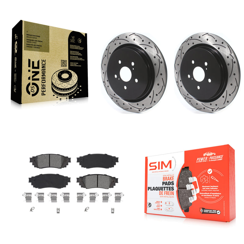 Transit Auto KDS-100656 Disc Brake Kit for 2016-2022 Lexus RX350, Lexus RX350L and More - Rear