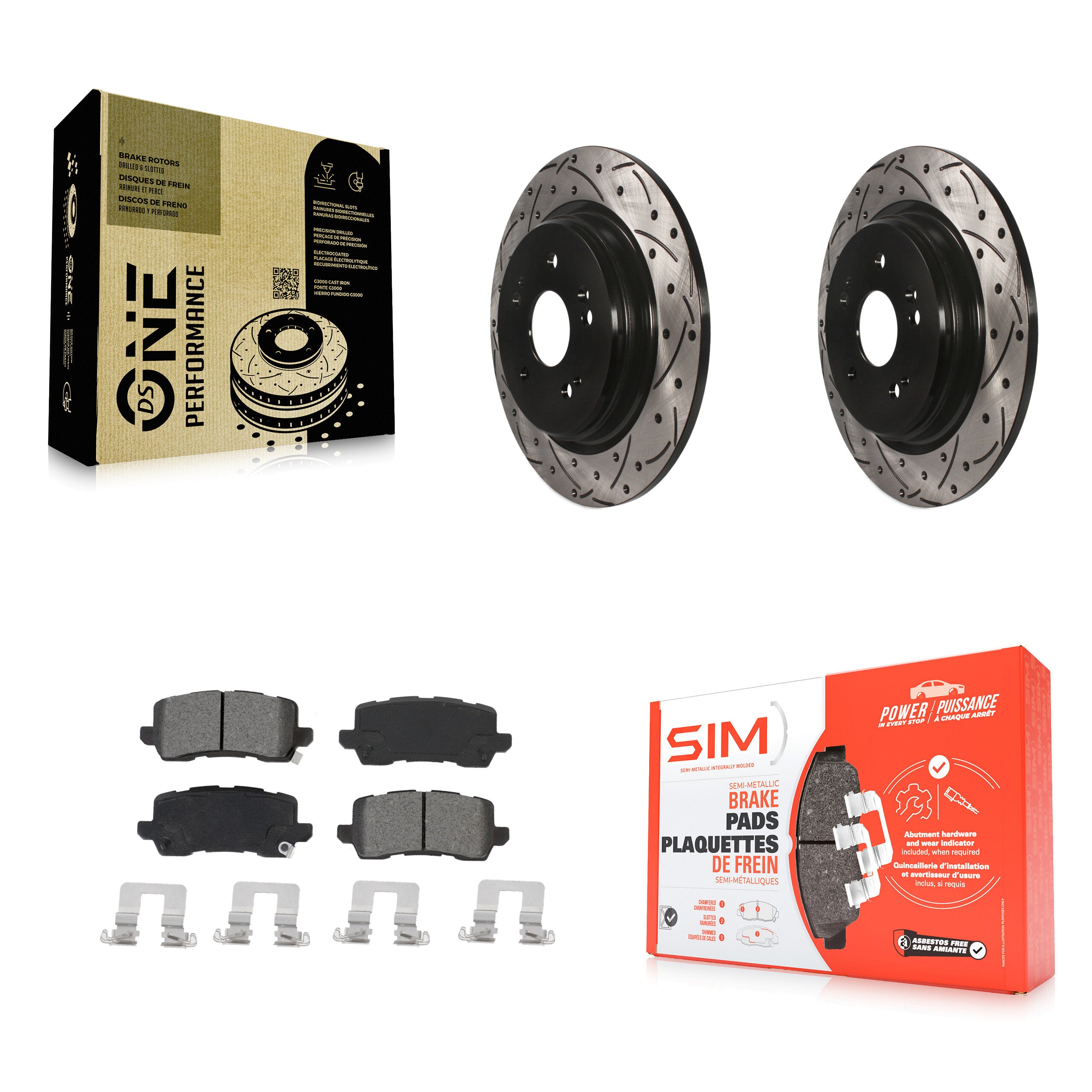 Transit Auto KDS-100657 Disc Brake Kit for 2015-2020 Acura TLX - Rear