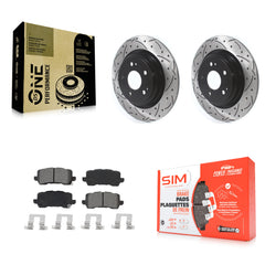 Transit Auto KDS-100658 Disc Brake Kit for 2017-2020 Acura MDX - Rear