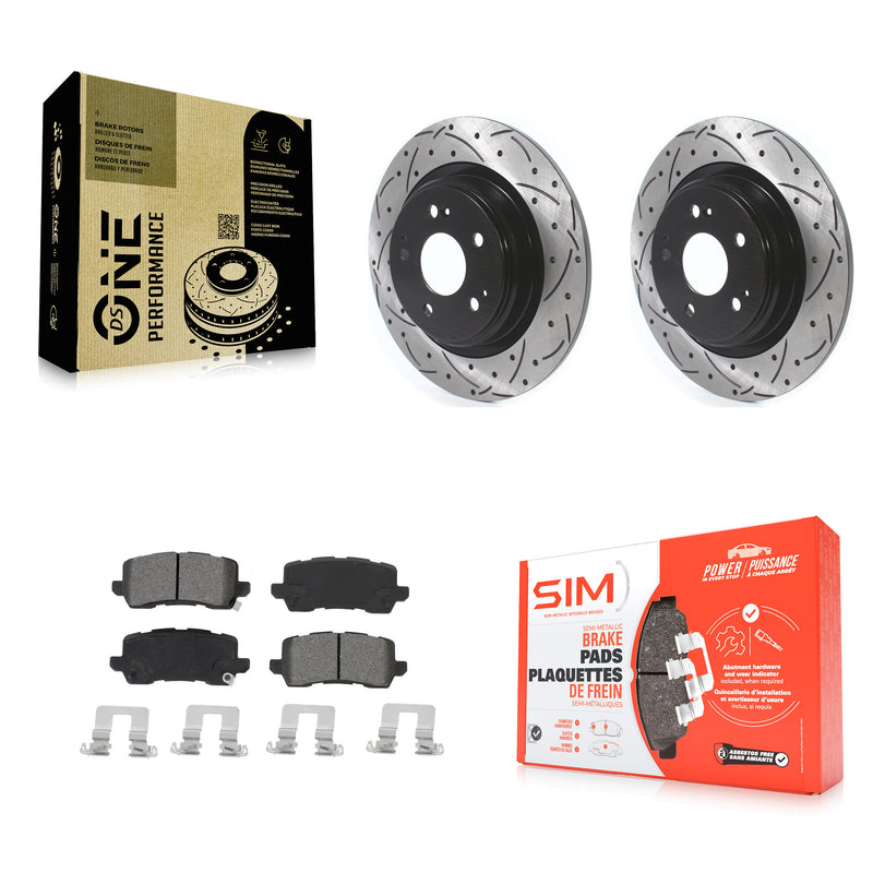 Transit Auto KDS-100658 Disc Brake Kit for 2017-2020 Acura MDX - Rear