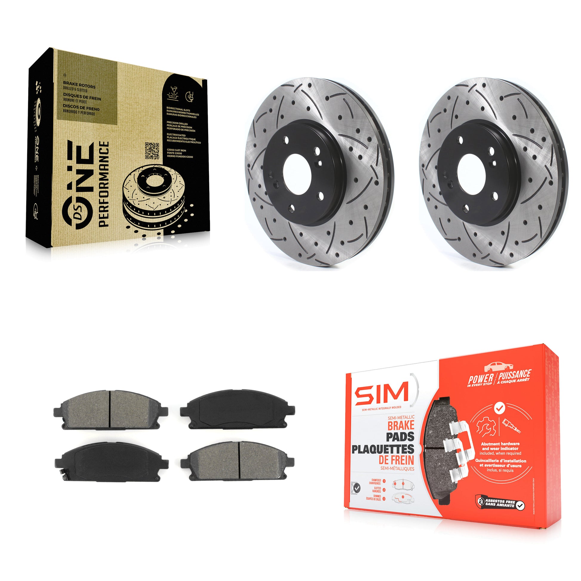 Transit Auto KDS-100672 Disc Brake Kit for 2003-2006 Acura MDX - Front