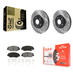 Transit Auto KDS-100673 Disc Brake Kit for 2003-2008 Honda Accord, Honda Pilot - Front
