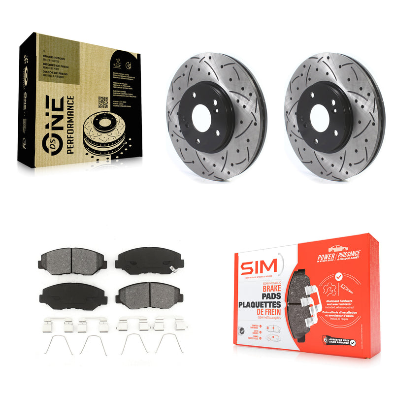 Transit Auto KDS-100673 Disc Brake Kit for 2003-2008 Honda Accord, Honda Pilot - Front