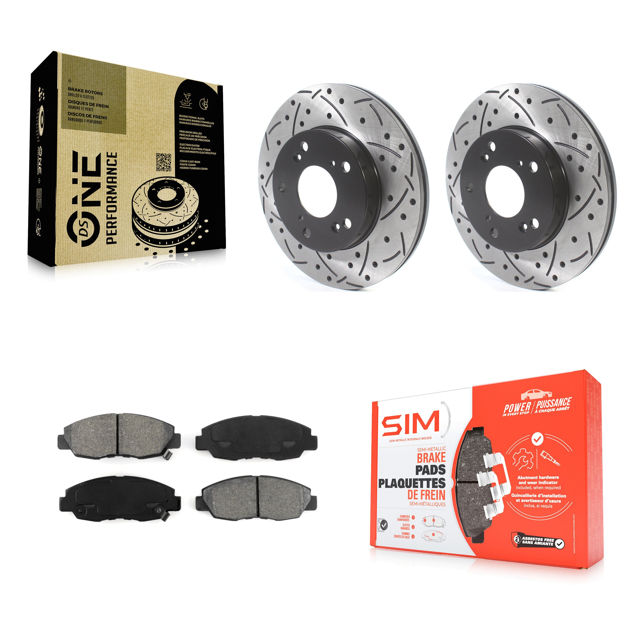 Transit Auto KDS-100674 Disc Brake Kit for 2006-2011 Honda Civic - Front