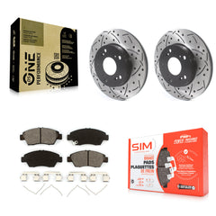 Transit Auto KDS-100675 Disc Brake Kit for 2002-2015 Honda CR-Z, Honda Civic, Acura RSX - Front