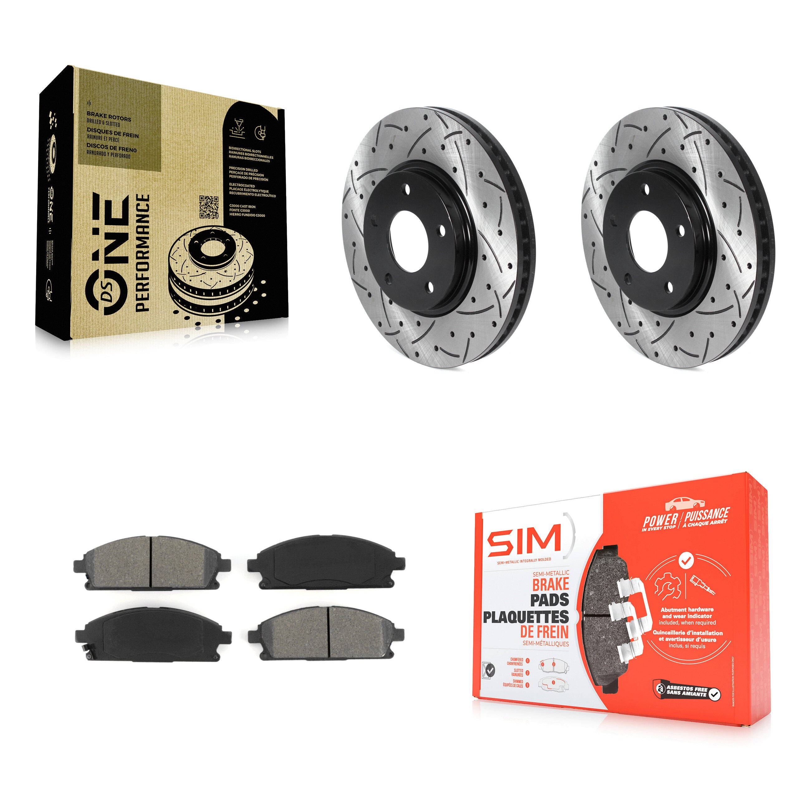 Transit Auto KDS-100677 Disc Brake Kit for 2004-2009 Nissan Quest - Front