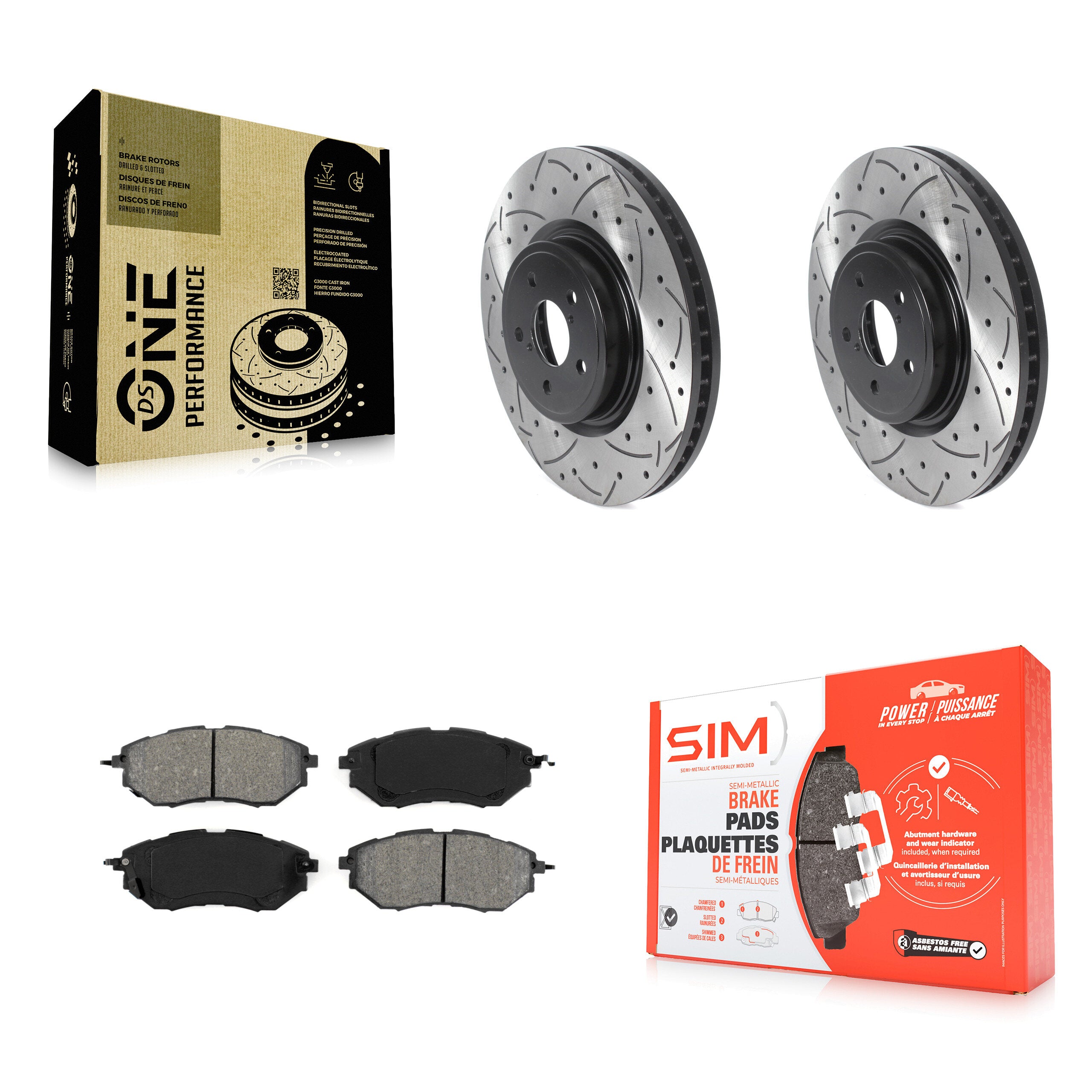 Transit Auto KDS-100679 Disc Brake Kit for 2005-2018 Subaru Forester, Subaru Legacy, Subaru Outback - Front