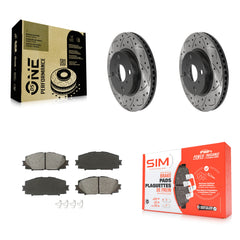 Transit Auto KDS-100682 Disc Brake Kit for 2006-2019 Toyota Yaris, Scion iQ, Toyota Prius C - Front