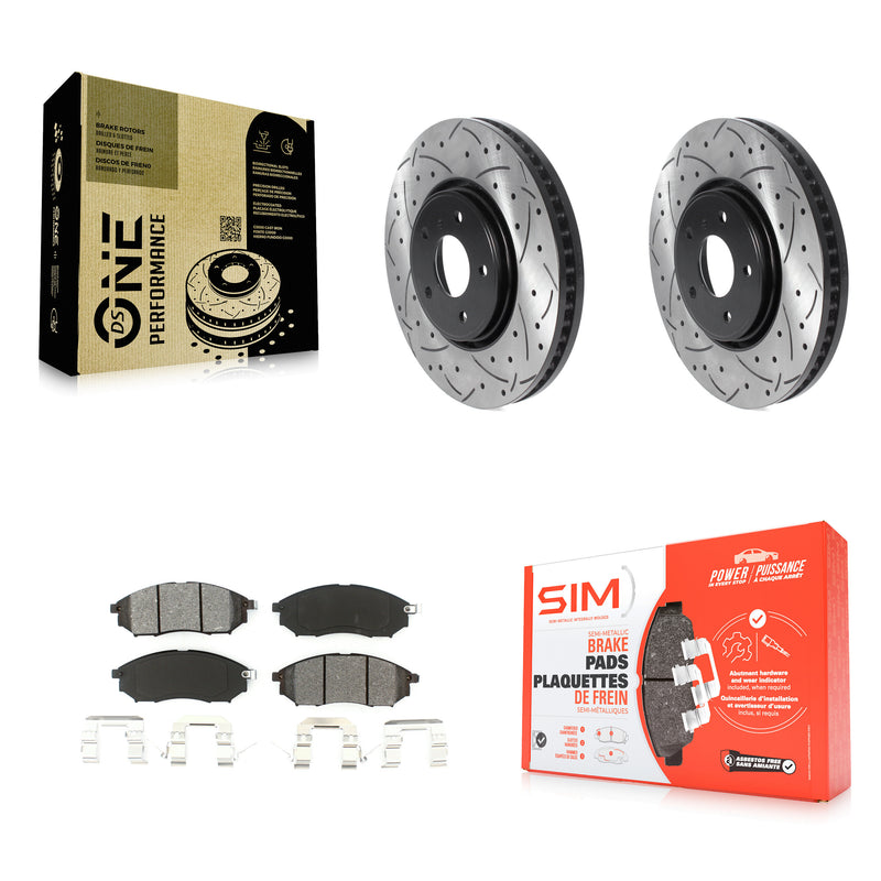 Transit Auto KDS-100683 Disc Brake Kit for 2006-2013 INFINITI FX37, INFINITI FX35, INFINITI FX45 - Front