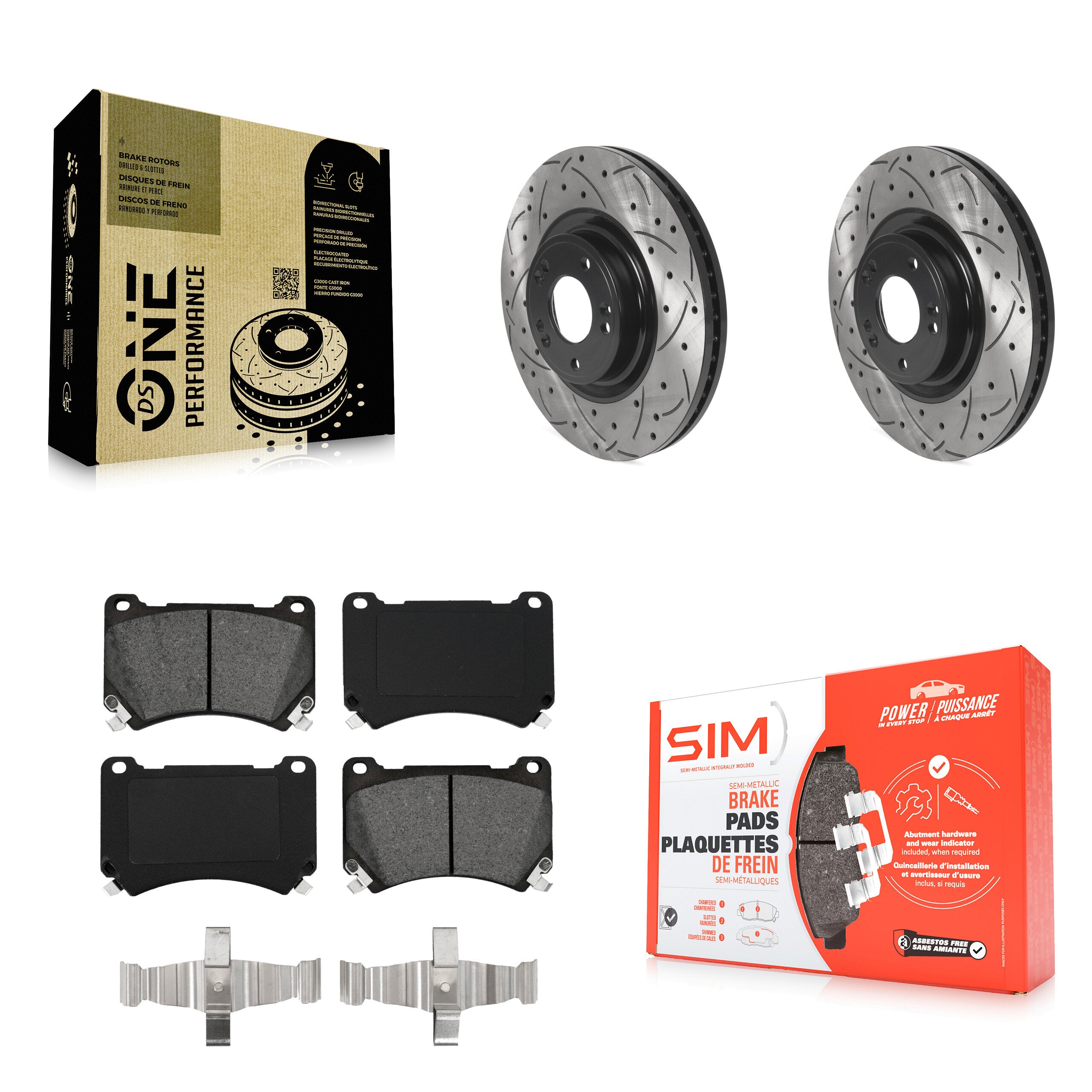 Transit Auto KDS-100687 Disc Brake Kit for 2009-2014 Hyundai Genesis - Front