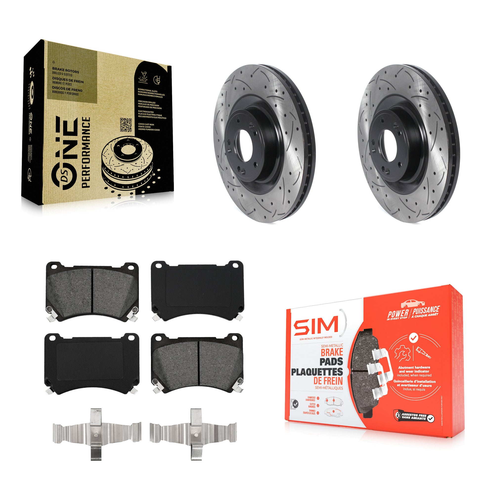 Transit Auto KDS-100691 Disc Brake Kit for 2011-2014 Hyundai Genesis, Hyundai Equus - Front