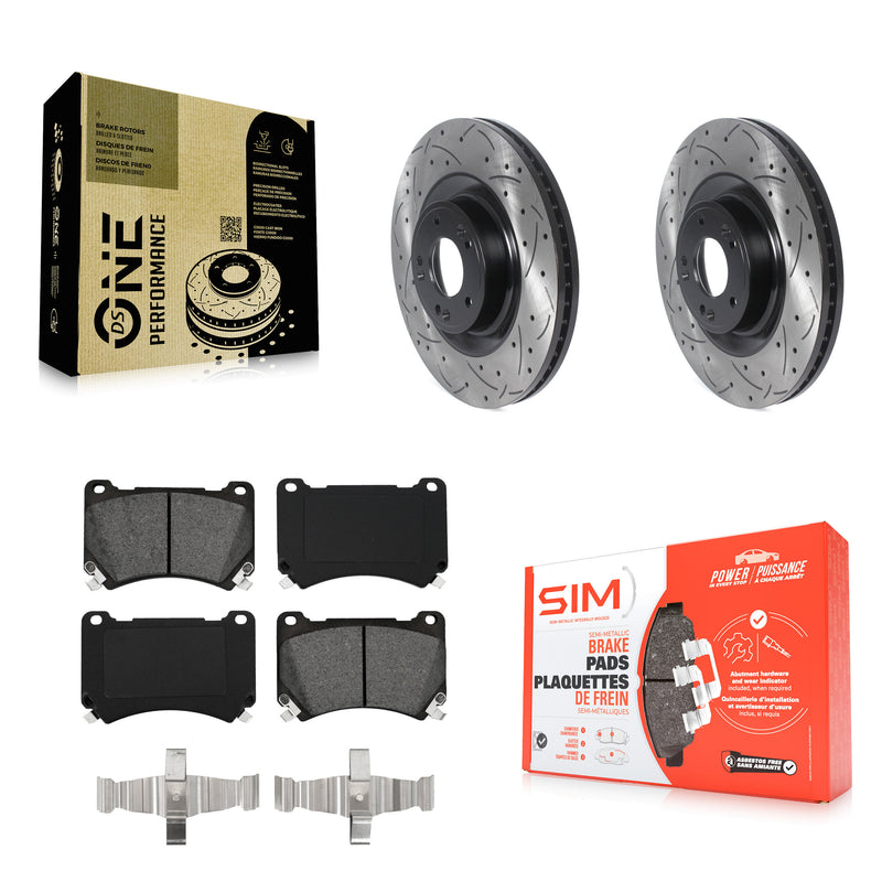 Transit Auto KDS-100691 Disc Brake Kit for 2011-2014 Hyundai Genesis, Hyundai Equus - Front