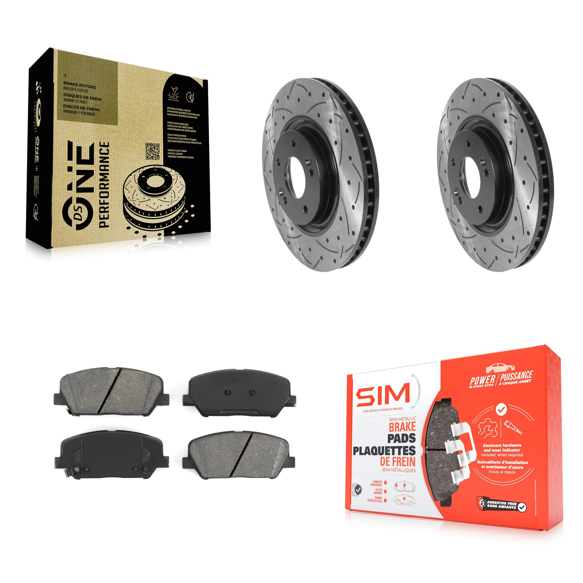 Transit Auto KDS-100693 Disc Brake Kit for 2011-2015 Kia Optima - Front