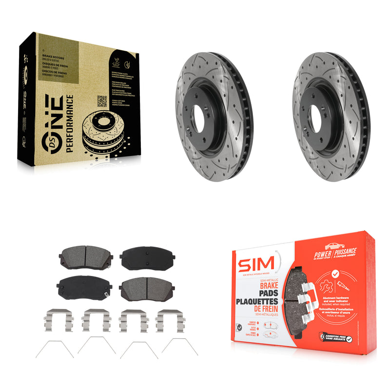 Transit Auto KDS-100696 Disc Brake Kit for 2016-2020 Kia Optima, Hyundai Sonata - Front