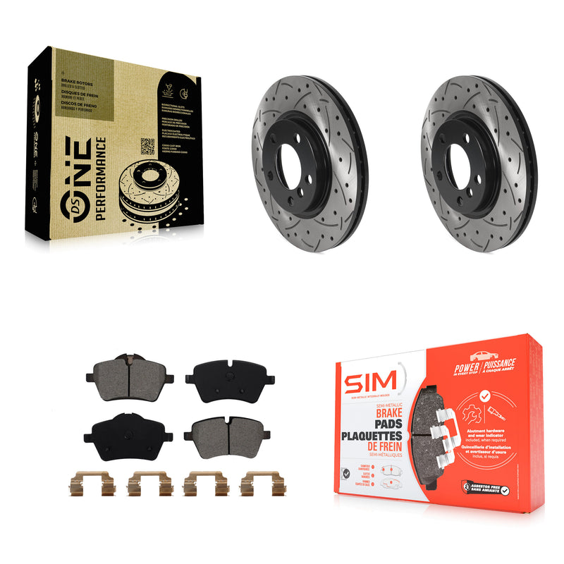 Transit Auto KDS-100698 Disc Brake Kit for 2011-2016 Mini Cooper Countryman, Mini Cooper Paceman - Front