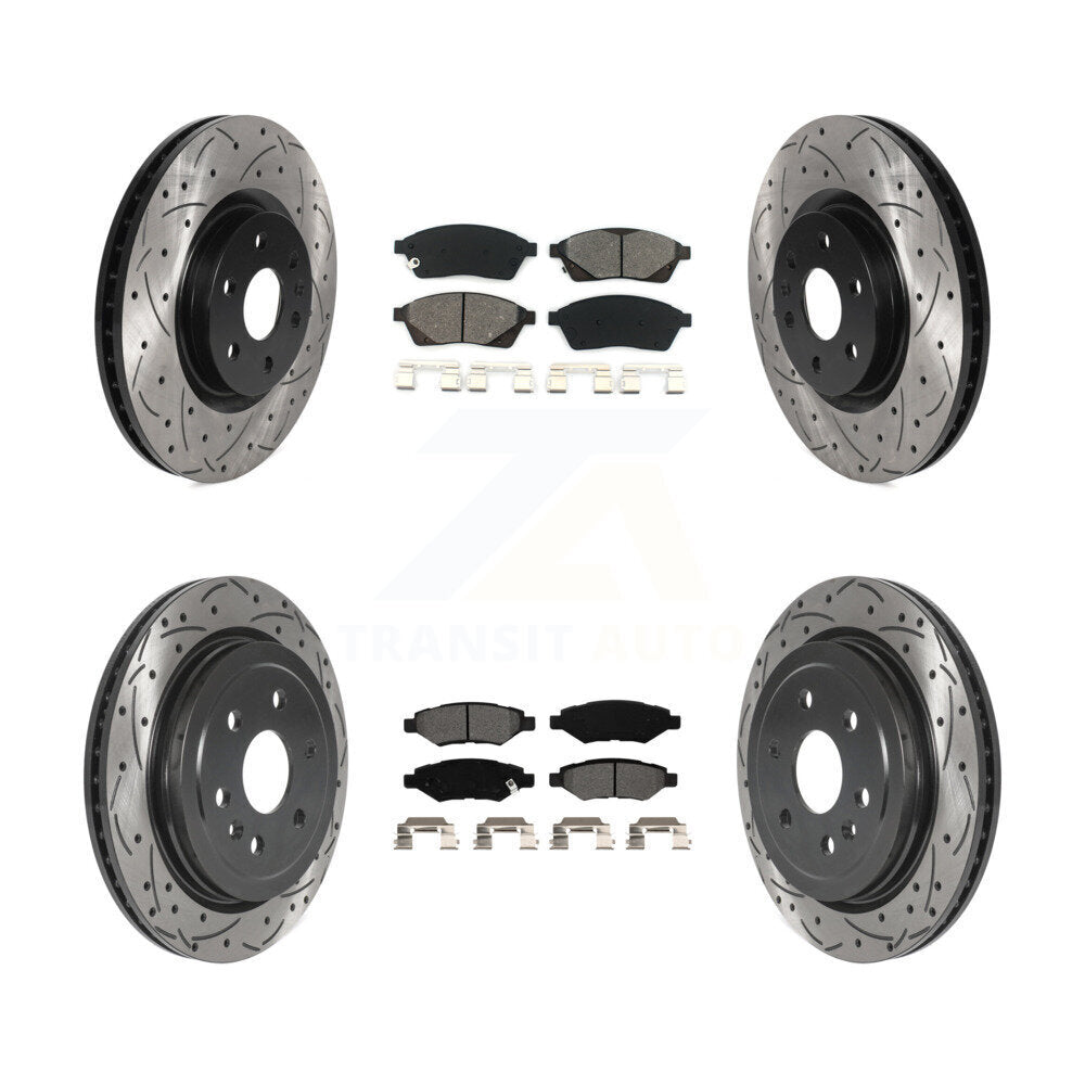 Transit Auto KDS-100705 Disc Brake Kit for 2010-2016 Saab 9-4X, Cadillac SRX - Front and Rear