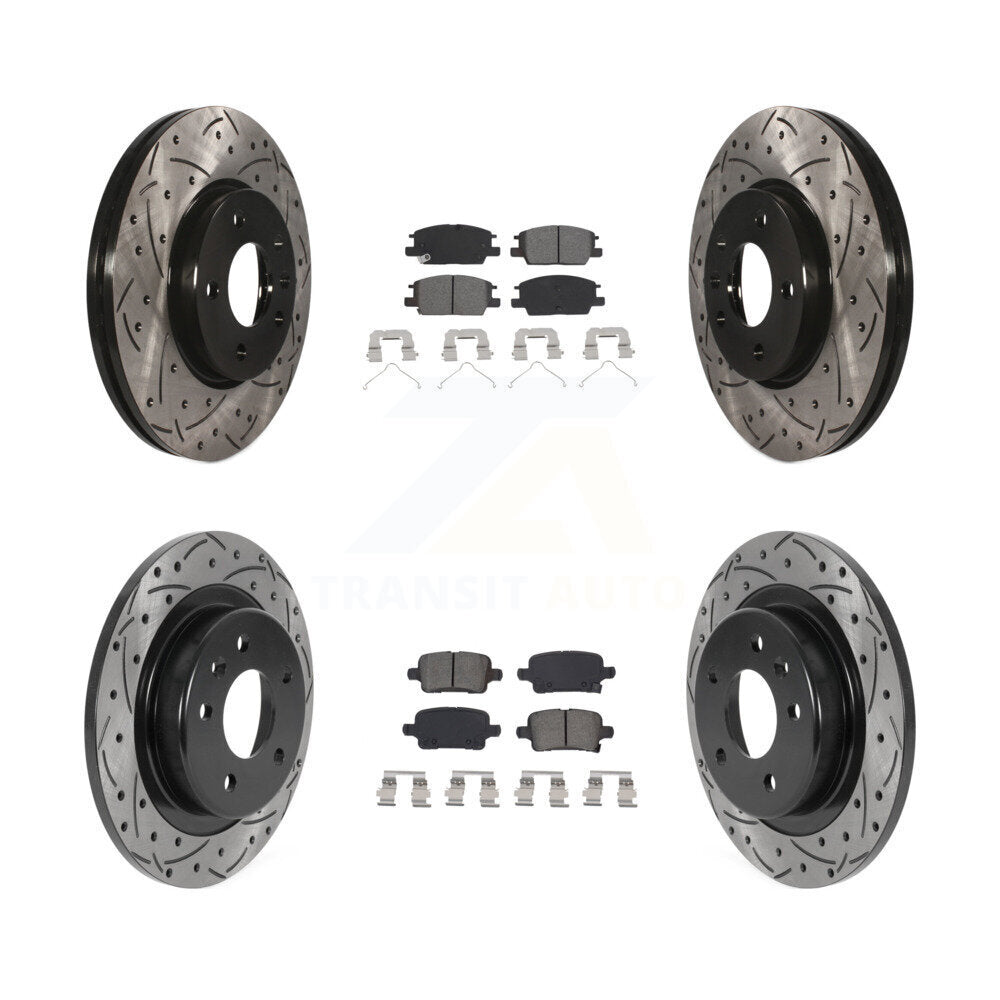 Transit Auto KDS-100707 Disc Brake Kit for 2016-2020 Chevrolet Equinox, GMC Terrain and More - Front and Rear