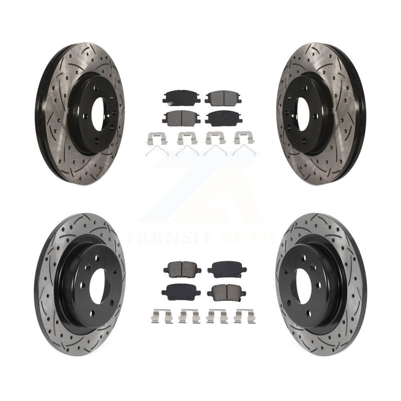 Transit Auto KDS-100707 Disc Brake Kit for 2016-2020 Chevrolet Equinox, GMC Terrain and More - Front and Rear