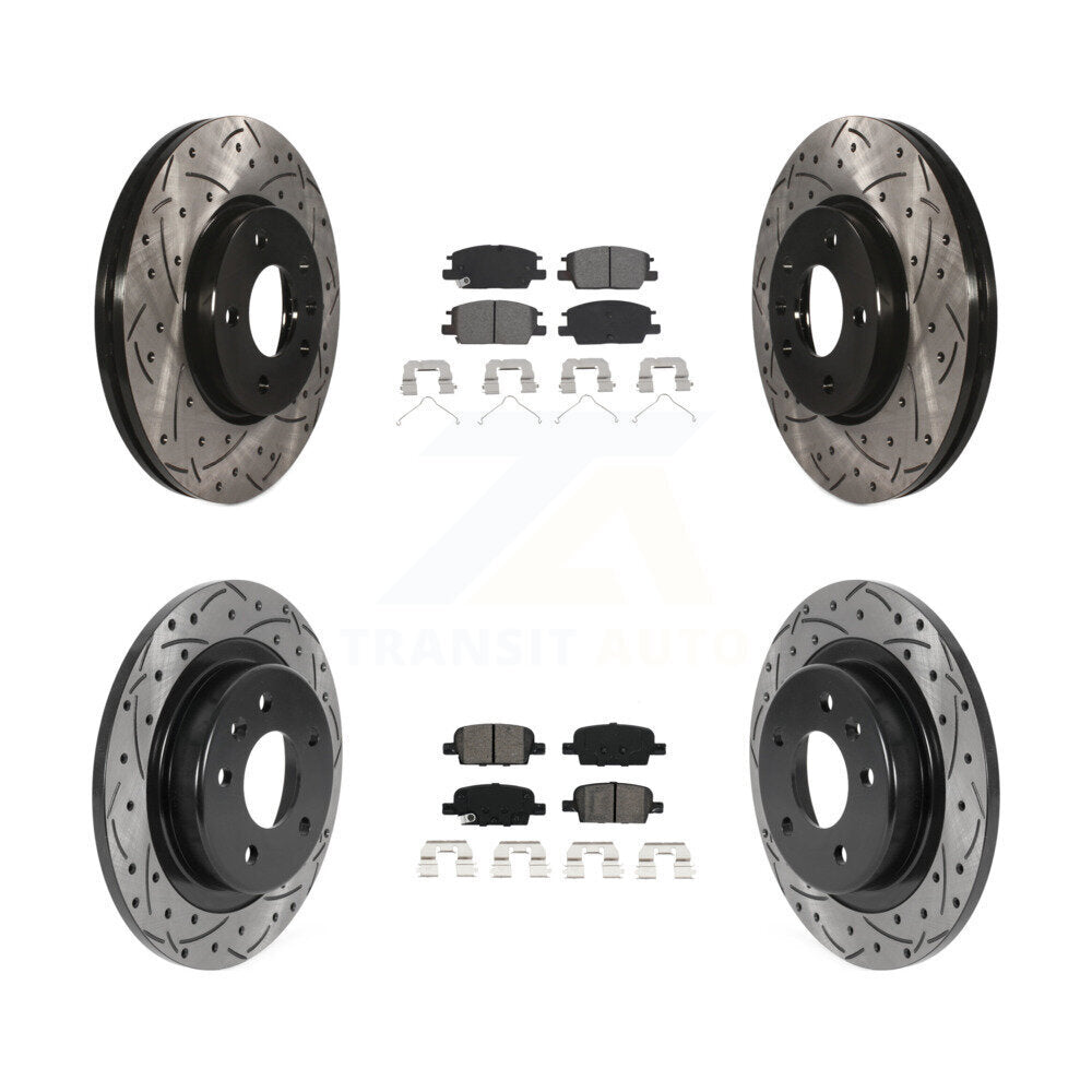 Transit Auto KDS-100708 Disc Brake Kit for 2016-2019 Chevrolet Malibu - Front and Rear